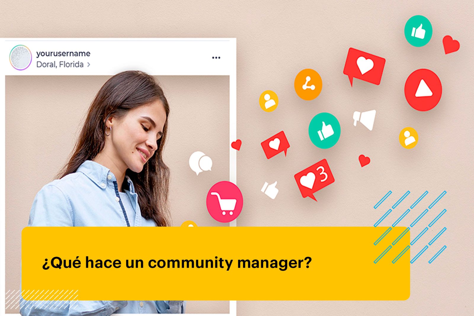 community manager haciendo su trabajo