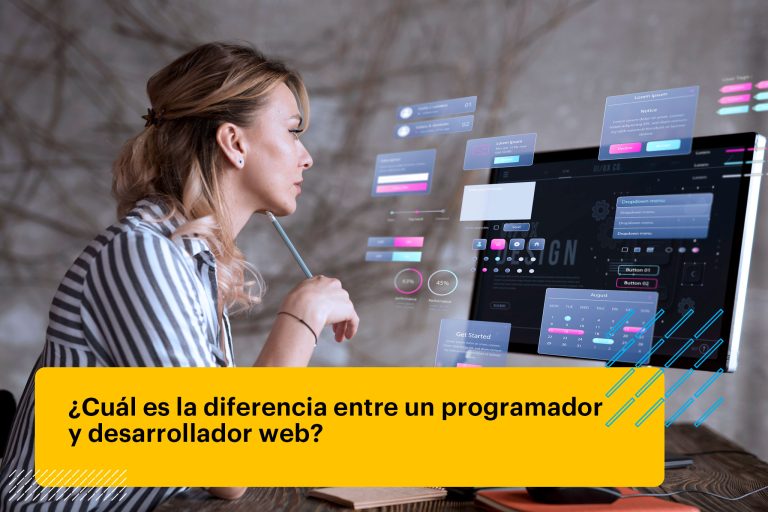 programadora web haciendo un proyecto