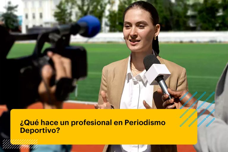 periodista deportivo haciendo una transmisión en vivo