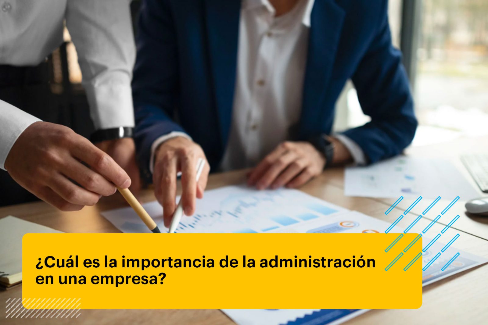 administrador de empresas revisando métricas