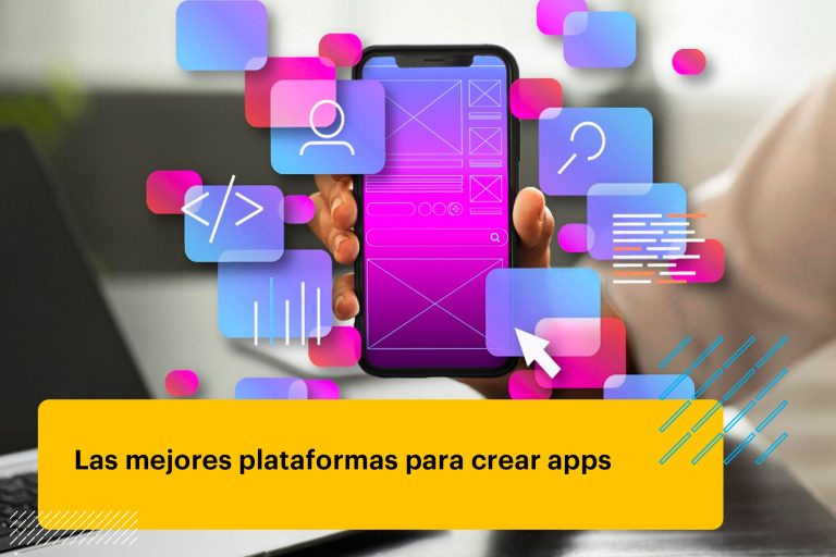 concepto de un celular con varias aplicaciones