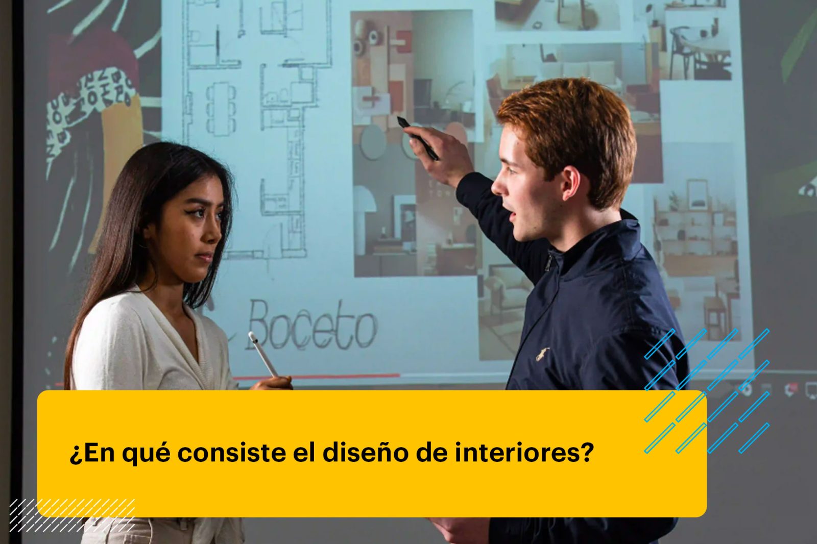 estudiantes de diseño de interiores