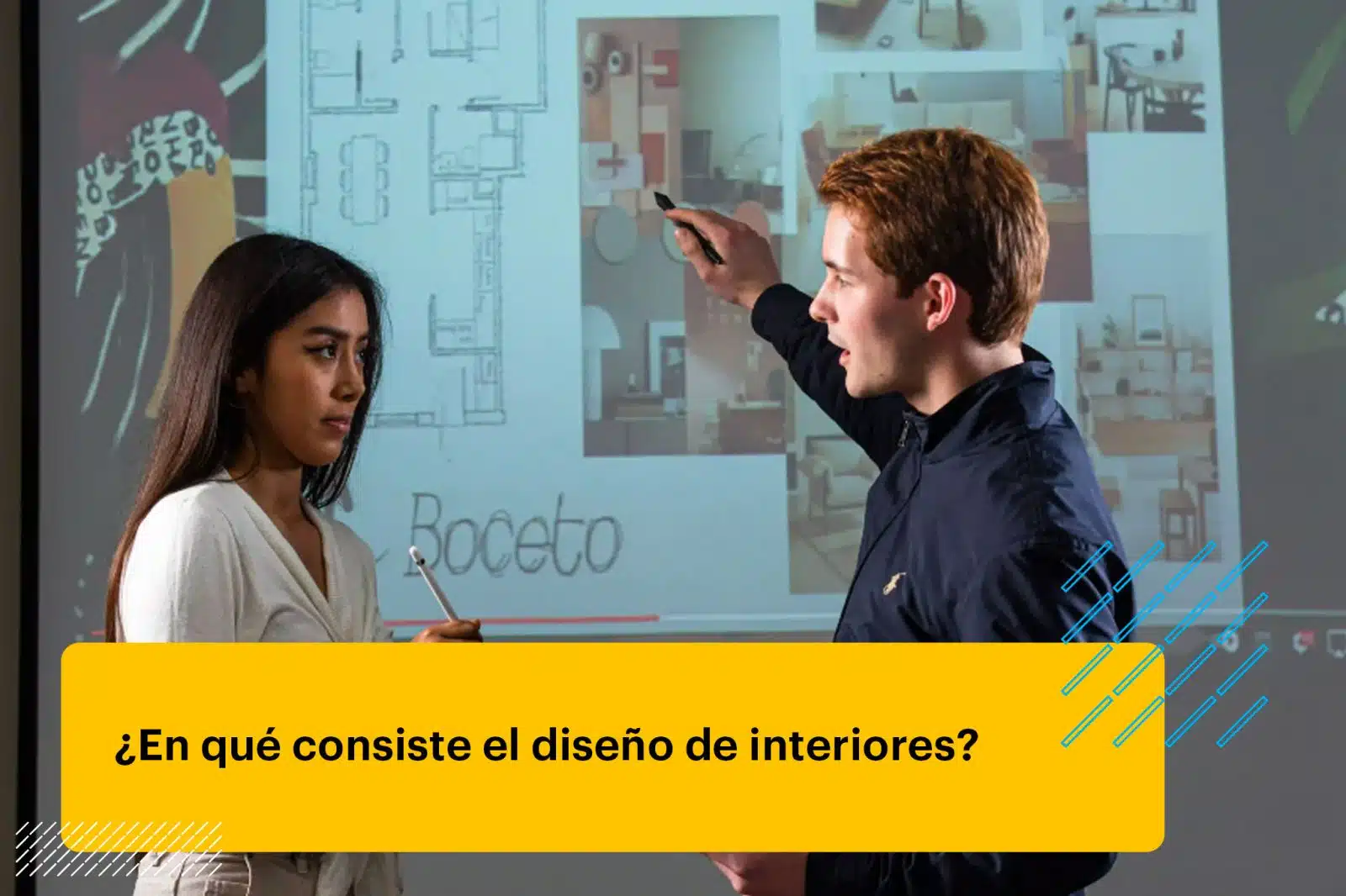 estudiantes de diseño de interiores
