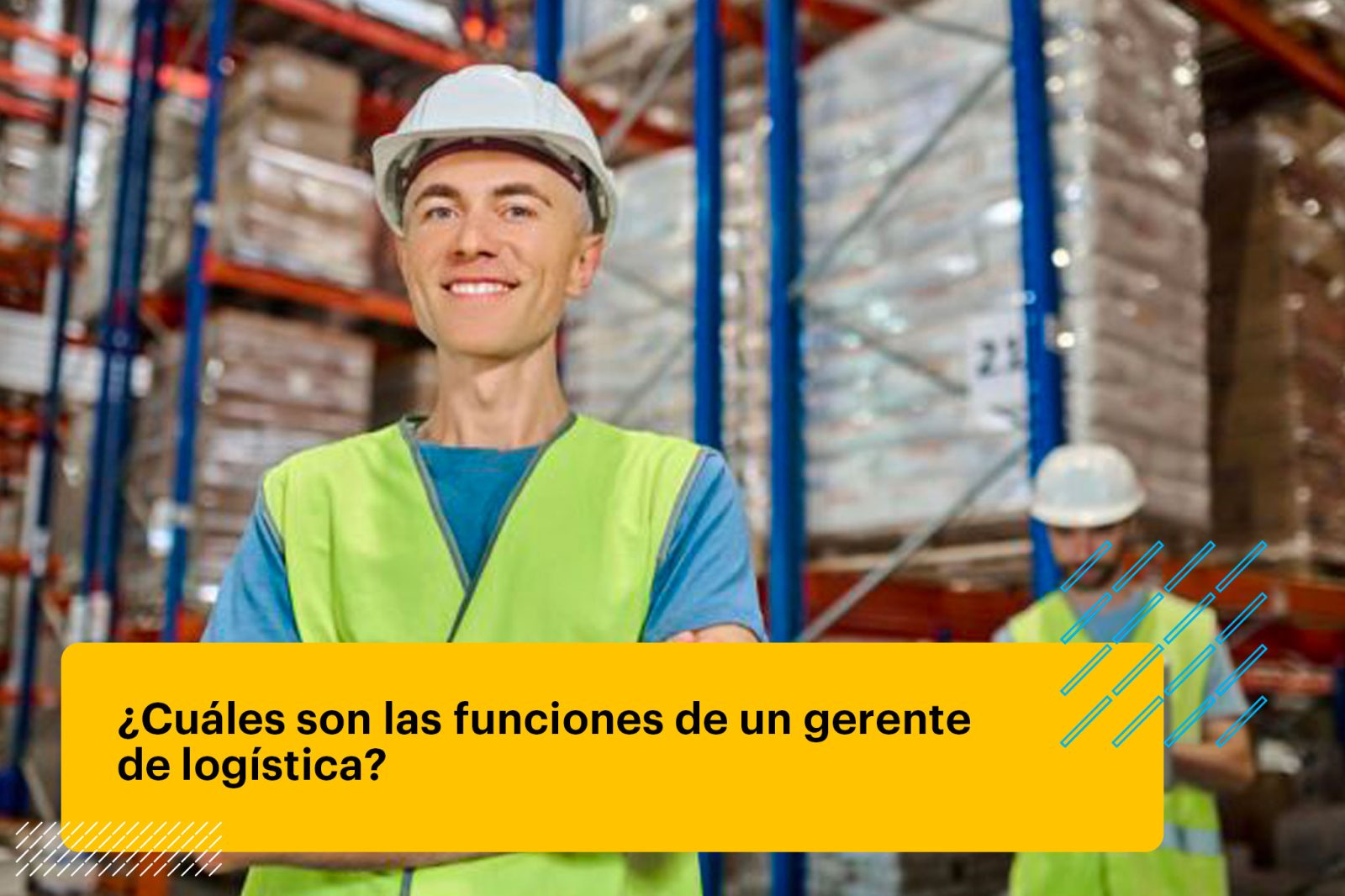 gerente de logística en un almacén