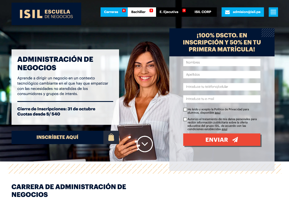 Carrera de Administración de Negocios 