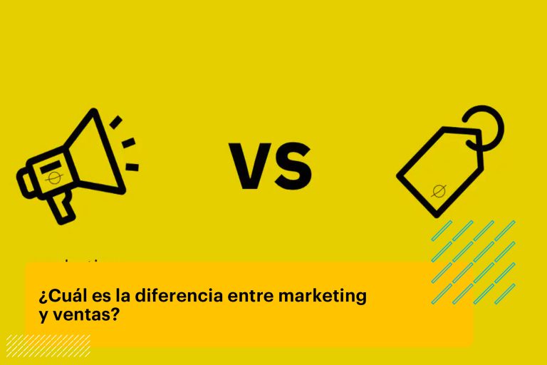 imagen conceptual de diferencia entre marketing y ventas