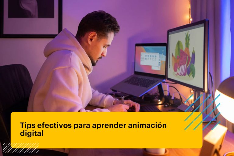 animador digital haciendo un proyecto creativo
