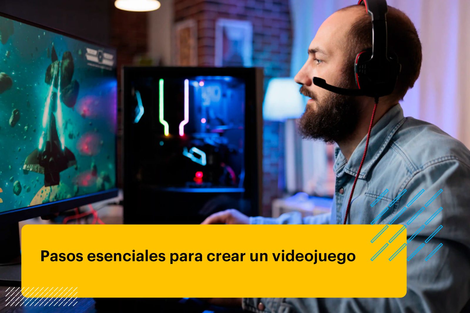 desarrollador haciendo un videojuego