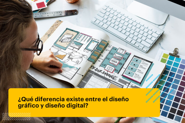 diseñador gráfico haciendo una diagramación