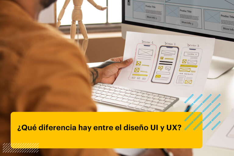 diseñador UX trabajando un prototipo de una app