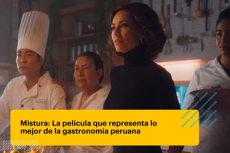 Barbara Mori en una escena de la pelicula peruana Mistura