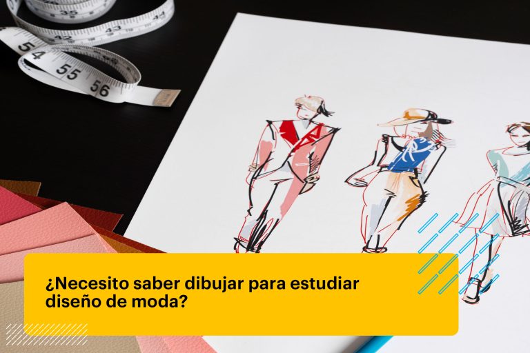 bocetos de dibujo para un proyecto de diseño de moda