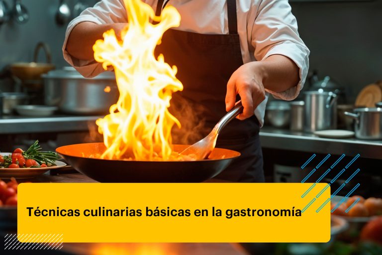 chef aplicando una técnica de cocina