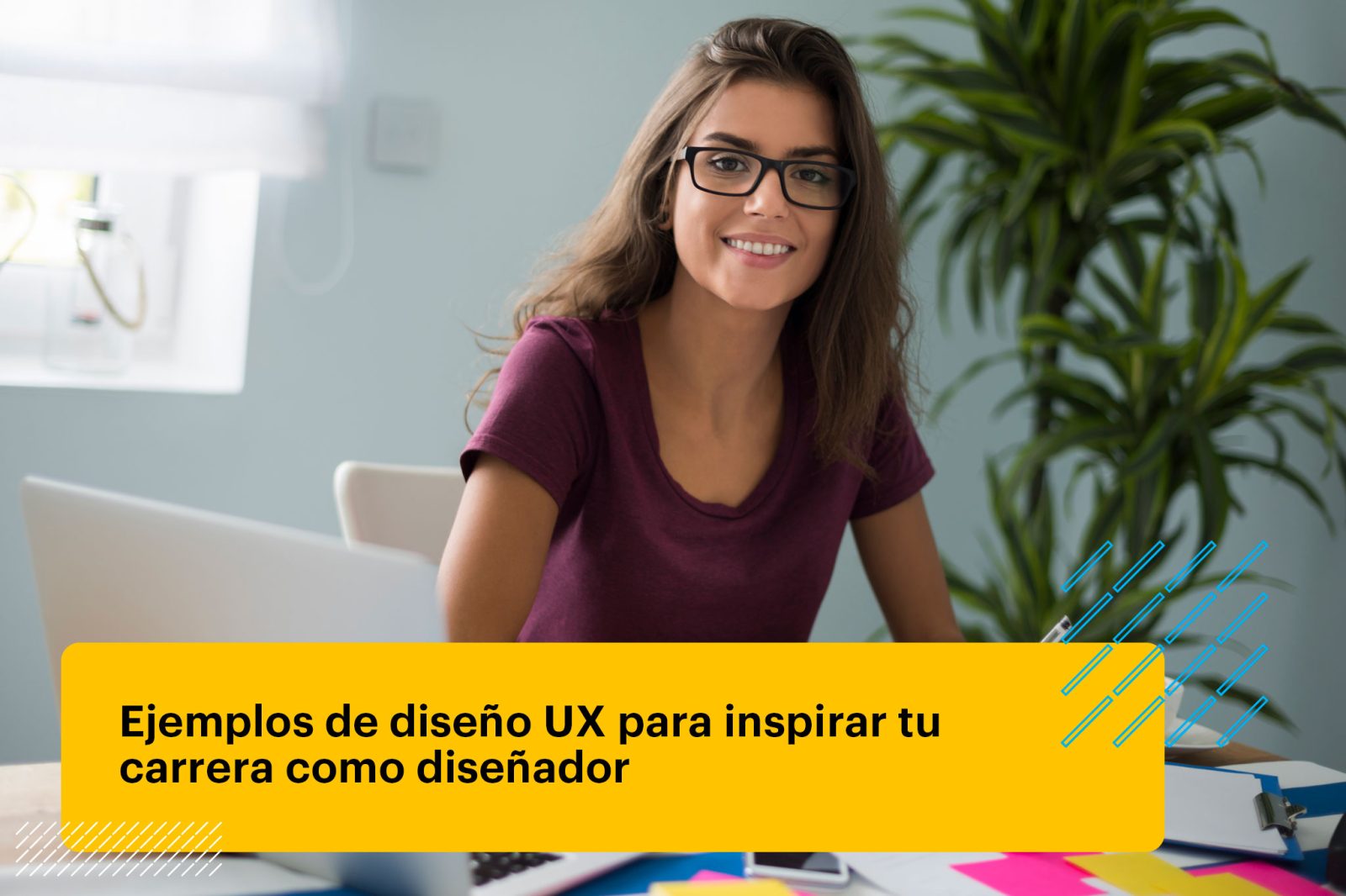 estudiante de diseño ux haciendo bocetos