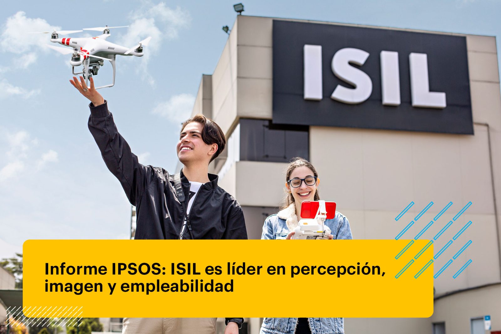 estudiantes en el campus de ISIL