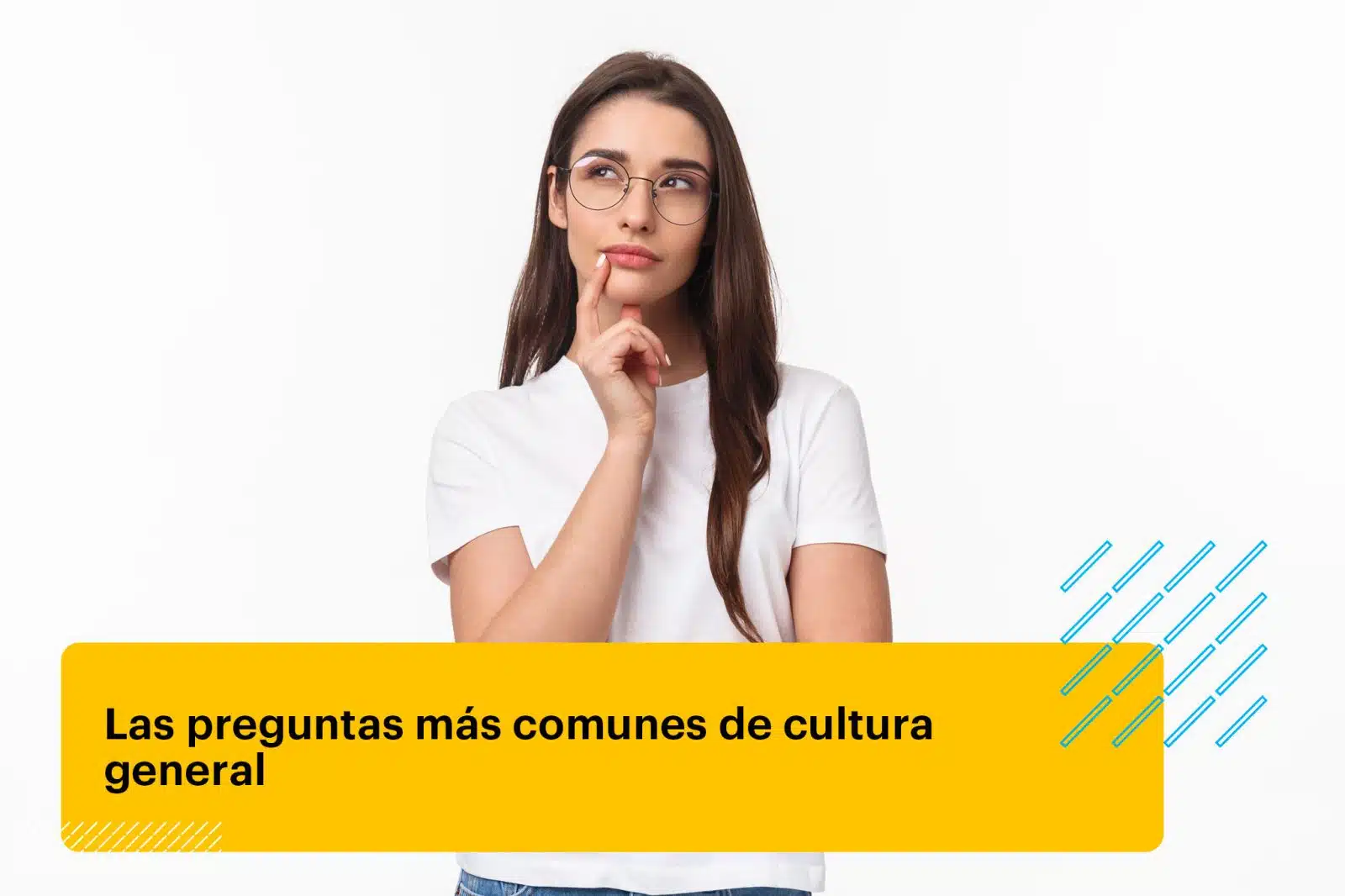 mujer joven pensativa