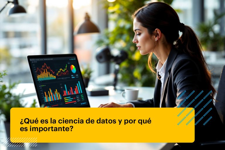 analista de datos trabajando en un dashboard