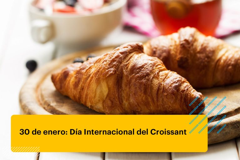 croissants en tabla de madera