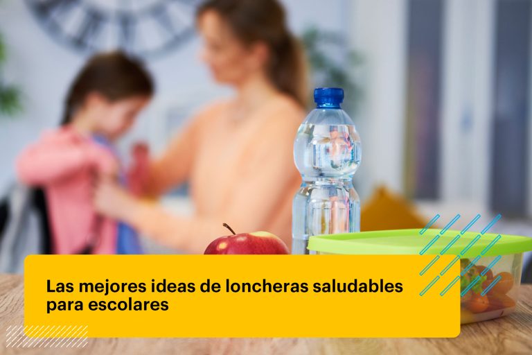 Fiambrera escolar saludable con sándwich y verduras frescas