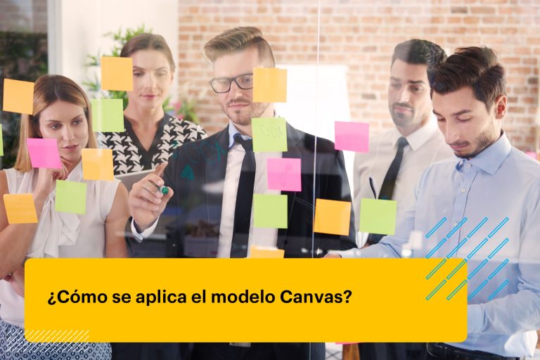 equipo aplicando el modelo Canvas en el trabajo