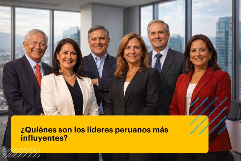 líderes peruanos en una oficina