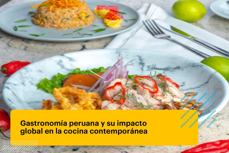 ceviche de pescado blanco en la mesa de un restaurante tipico del Peru