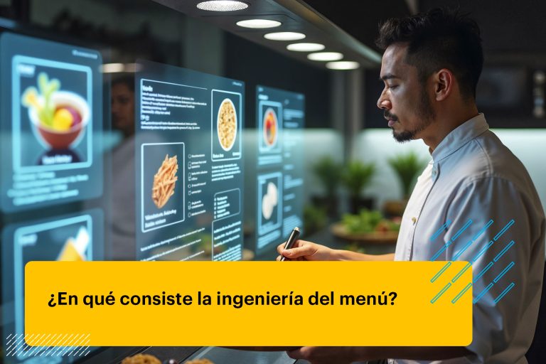 chef profesional aplicando ingeniería del menú
