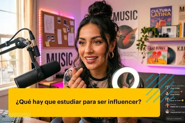 influencer haciendo un live en TikTok