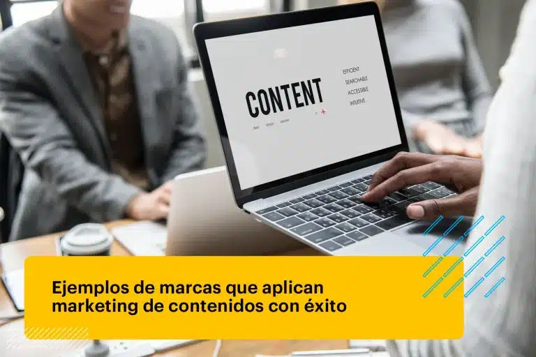 Concepto de contenido en la pantalla de un portátil