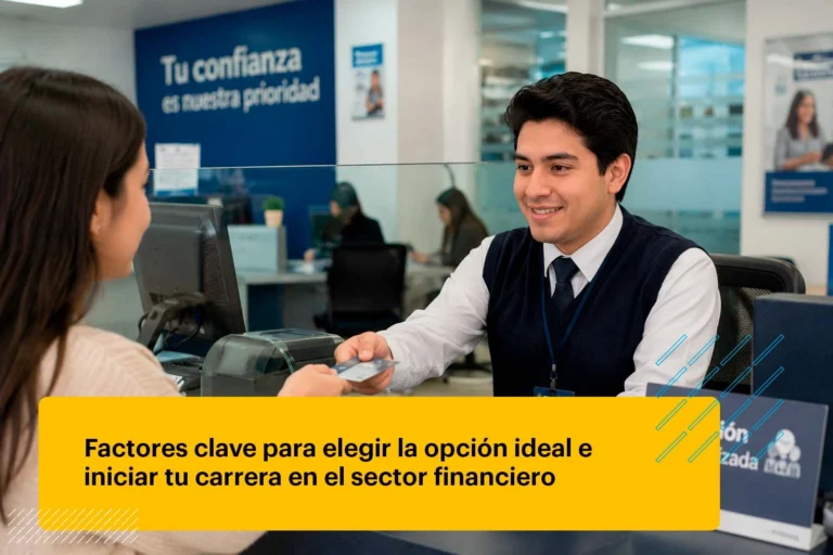 cajero bancario atendiendo a un cliente