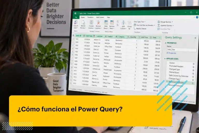 analista de datos usando Power Query en Excel