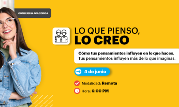 Webinar Salud mental: Lo que pienso, lo creo: cómo tus pensamientos influyen en lo que haces